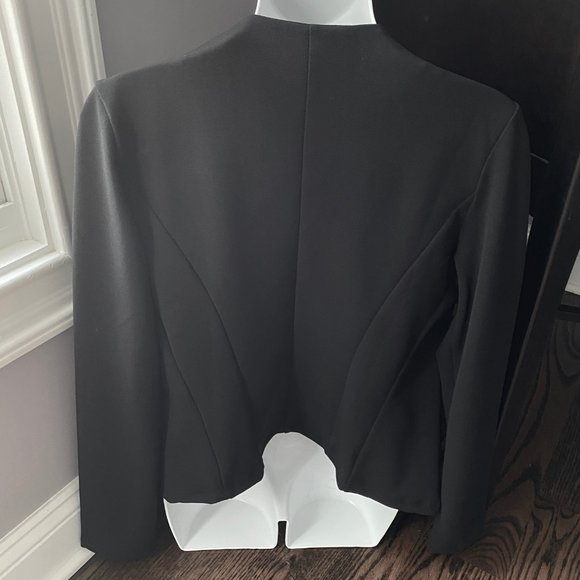 NWT Elena Baldi Luxury Blk Open Asymmetrical Cardigan/Shrug M, Italy - Picture 8 of 8